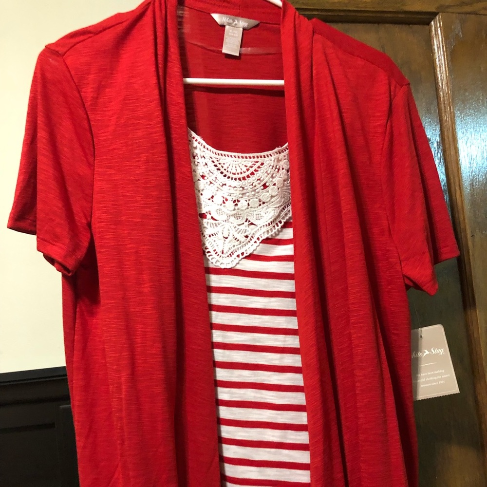 Shirt attached with cover up